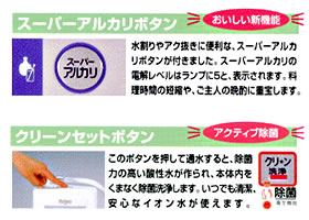 アルカリイオン整水器ミズフレッシュ説明