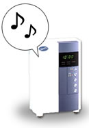 還元水の操作を音声でお知らせ